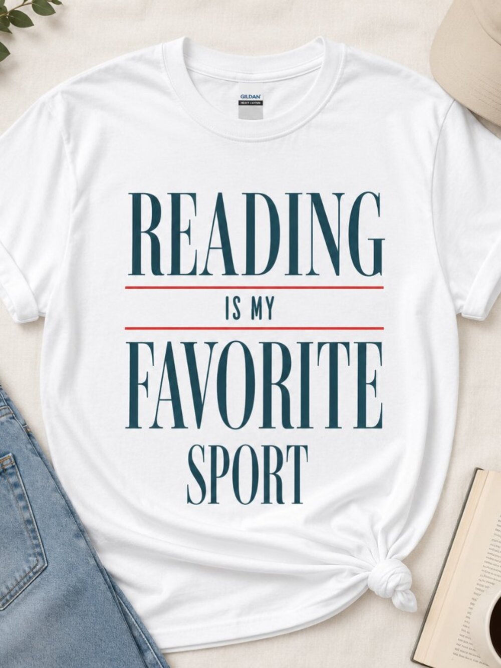 Vintage Reading Is My Favorite Sport Tshirt, Bookish Tee, Book Reader Gift